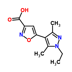 5-(1-Ethyl-3,5-dimethyl-1H-pyrazol-4-yl)-1,2-oxazole-3-carboxylic acid图片