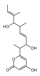 6-[(1R,2R,3E,5S,6S,7E)-2,6-Dihydroxy-1,5,7-trimethyl-3,7-nonadienyl]-4-hydroxy-2H-pyran-2-one结构式