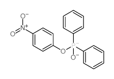 Phosphinic acid,P,P-diphenyl-, 4-nitrophenyl ester结构式