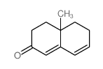 2(3H)-Naphthalenone,4,4a,5,6-tetrahydro-4a-methyl-结构式