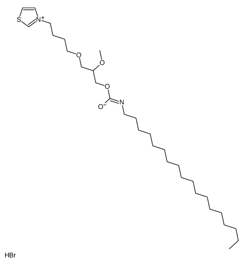 [2-methoxy-3-[4-(1,3-thiazol-3-ium-3-yl)butoxy]propyl] N-octadecylcarbamate,bromide结构式