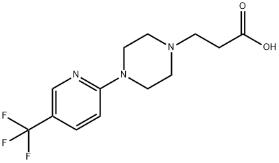 3-(4-(5-(三氟甲基)吡啶-2-基)哌嗪-1-基)丙酸结构式
