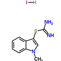 1-Methyl-1H-indol-3-yl carbamimidothioate hydroiodide (1:1) Structure