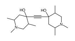 4-[2-(4-hydroxy-1,2,5-trimethylpiperidin-4-yl)ethynyl]-1,2,5-trimethylpiperidin-4-ol Structure