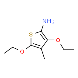 2-Thiophenamine,3,5-diethoxy-4-methyl-(9CI) Structure