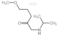 2-Pentanone,5-methoxy-1-[(1-methylethyl)amino]-, hydrochloride (1:1)结构式