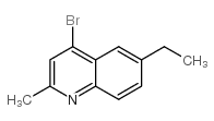 4-Bromo-6-ethyl-2-methylquinoline structure