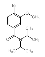 N,N-二异丙基-4-溴-3-甲氧基苯甲酰胺结构式