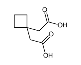 2,2'-(CYCLOBUTANE-1,1-DIYL)DIACETIC ACID Structure