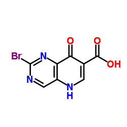 2-Bromo-8-oxo-5,8-dihydropyrido[3,2-d]pyrimidine-7-carboxylic acid Structure