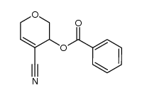 5-benzoyloxy-4-cyano-5,6-dihydro-2H-pyran Structure