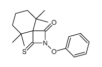 5,5,9,9-tetramethyl-2-phenoxy-3-sulfanylidene-2-azaspiro[3.5]nonan-1-one Structure