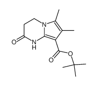 8-(t-butoxycarbonyl)-6,7-dimethyl-2-oxo-1,2,3,4-tetrahydropyrrolo<1,2-a>pyrimidine Structure