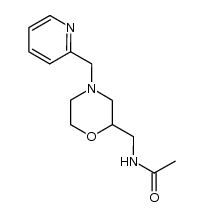 N-((4-(pyridin-2-ylmethyl)morpholin-2-yl)methyl)acetamide结构式