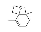 5,9,9-Trimethyl-1-oxaspiro[3.5]non-5-en Structure