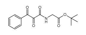 tert-butyl 2-(2,3-dioxo-3-phenylpropanamido)acetate结构式