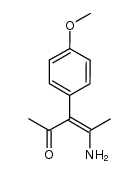 (Z)-4-amino-3-(4-methoxyphenyl)pent-3-en-2-one Structure