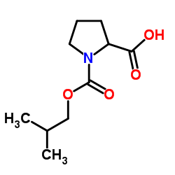 1-(Isobutoxycarbonyl)proline结构式