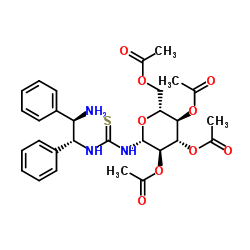 N-[(1R,2R)-2-氨基-1,2-二苯基乙基]-N'-(2,3,4,6-四-氧-乙酰基-β-D-吡喃葡萄糖基)硫脲图片