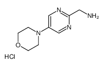 (5-morpholin-4-ylpyrimidin-2-yl)methanamine,hydrochloride Structure