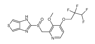 2-[3-Methoxy-4-(2,2,3,3-tetrafluoro-propoxy)-pyridin-2-ylmethanesulfinyl]-1H-thieno[3,4-d]imidazole Structure