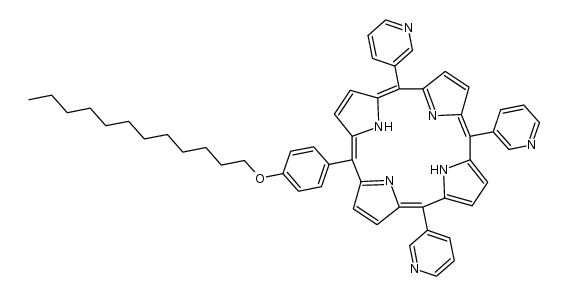 5,10,15-tri(3-pyridyl)-20-(4-dodecyloxyphenyl)porphin Structure