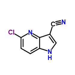 5-Chloro-3-cyano-4-azaindole Structure