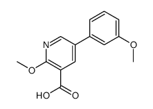 2-methoxy-5-(3-methoxyphenyl)pyridine-3-carboxylic acid Structure