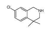 7-chloro-4,4-dimethyl-1,2,3,4-tetrahydroisoquinoline结构式