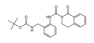 tert-butyl 2-(1-oxo-1,2,3,4-tetrahydroisoquinoline-2-carboxamido)benzylcarbamate Structure