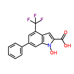 1-Hydroxy-6-phenyl-4-(trifluoromethyl)-1H-indole-2-carboxylic acid picture