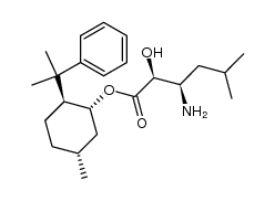 (-)-8-Phenylmenthyl (2S,3R)-3-Amino-2-hydroxy-5-methyl-hexanoate结构式