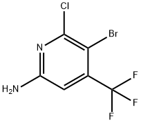 5-Bromo-6-chloro-4-trifluoromethyl-pyridin-2-ylamine Structure
