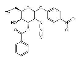 p-nitrophenyl 2-azido-3-O-benzoyl-2-deoxy-α-D-galactopyranoside Structure