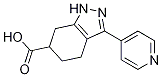 3-(pyridin-4-yl)-4,5,6,7-tetrahydro-1H-indazol-6-carboxylic acid structure