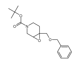 tert-butyl 6-[(benzyloxy)methyl]-7-oxa-3-azabicyclo[4.1.0]heptane-3-carboxylate Structure