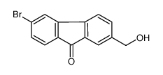 6-bromo-2-(hydroxymethyl)fluoren-9-one Structure