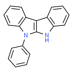 5,6-Dihydro-5-phenylindolo[2,3-b]indole Structure