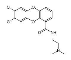 7,8-Dichloro-dibenzo[1,4]dioxine-1-carboxylic acid (2-dimethylamino-ethyl)-amide Structure