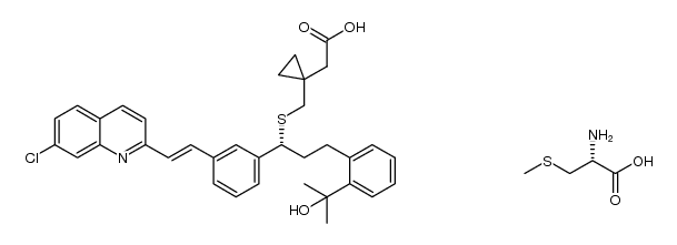 montelukast S-methyl-L-cysteine salt结构式