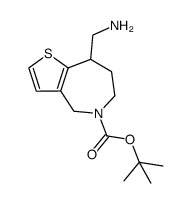 tert-butyl8-(aminomethyl)-7,8-dihydro-4H-thieno[3,2-c]azepine-5(6H)-carboxylate Structure