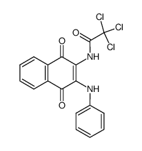 2-Anilino-3-trichloracetylamino-1,4-naphthochinon Structure