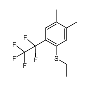 (2-pentafluoroethyl-4,5-dimethylphenyl)ethylsulfide Structure