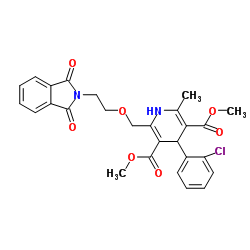 Dimethyl 4-(2-chlorophenyl)-2-{[2-(1,3-dioxo-1,3-dihydro-2H-isoindol-2-yl)ethoxy]methyl}-6-methyl-1,4-dihydro-3,5-pyridinedicarboxylate结构式