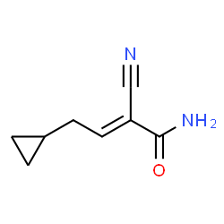 2-Butenamide,2-cyano-4-cyclopropyl- Structure