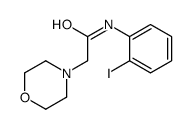 N-(2-iodophenyl)-2-morpholin-4-ylacetamide结构式