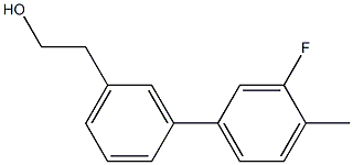 2-[3-(3-fluoro-4-methylphenyl)phenyl]ethanol Structure