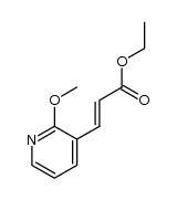 (E)-ethyl 3-(2-methoxypyridin-3-yl)acrylate结构式