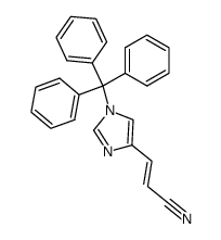 1-trityl-4-(2-cyanoethyl)imidazole结构式