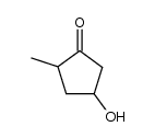 cis-trans-4-Hydroxy-2-methyl-cyclopentan-1-on Structure